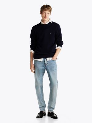 jeans mercer regular fit dritti blu da uomini tommy hilfiger