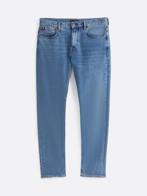 blue harlem tapered straight leg jeans for men tommy hilfiger