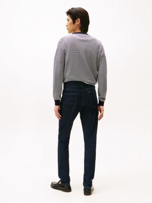 blue bleecker slim straight leg jeans for men tommy hilfiger