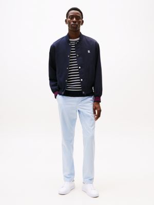 pantalón chino denton con pernera recta blue de hombres tommy hilfiger