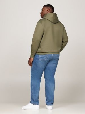 green plus logo hoody for men tommy hilfiger