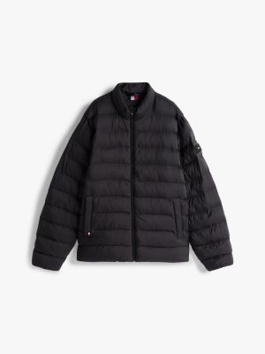 black plus water repellent padded jacket for men tommy hilfiger