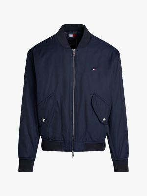 bomber plus idrorepellente blue da uomini tommy hilfiger