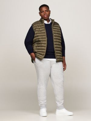 khaki plus waterafstotende gewatteerde body voor heren - tommy hilfiger