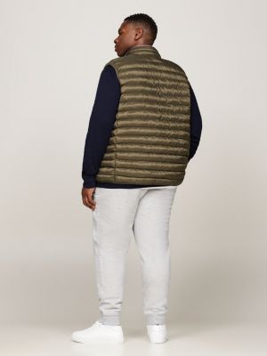khaki plus waterafstotende gewatteerde body voor heren - tommy hilfiger