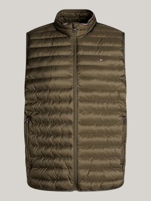 khaki plus waterafstotende gewatteerde body voor heren - tommy hilfiger