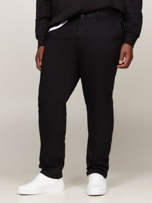 chino droit denton plus 1985 collection en coton black pour hommes tommy hilfiger