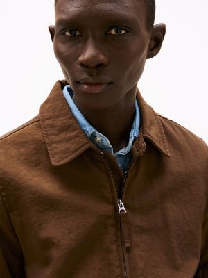 braun wasserabweisende ivy jacke für herren - tommy hilfiger