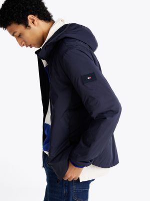 blue packable jacket for men tommy hilfiger