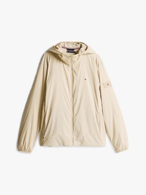 beige verstaubare jacke für herren - tommy hilfiger