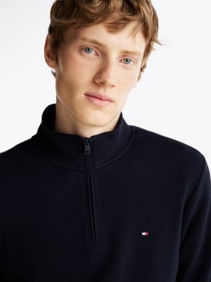 blau performance feuchtigkeitsableitendes sweatshirt für herren - tommy hilfiger