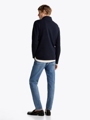 blue sport moisture wicking sweatshirt for men tommy hilfiger