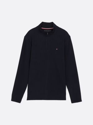 blau performance feuchtigkeitsableitendes sweatshirt für herren - tommy hilfiger