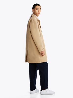 beige 3-in-1 oversized car coat for men tommy hilfiger