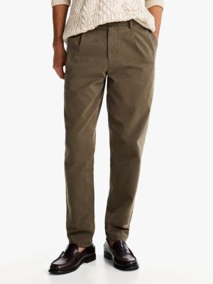 green harlem garment dyed slim chinos for men tommy hilfiger