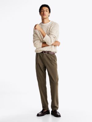 green harlem garment-dyed slim chino voor heren - tommy hilfiger