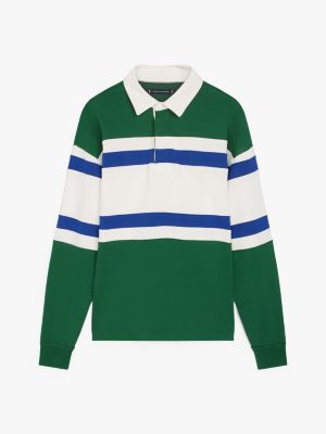 multi colour-blocked relaxed rugby shirt for men tommy hilfiger