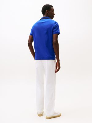 blue regular fit polo shirt for men tommy hilfiger