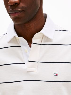 polo relaxed fit in jersey a righe multicolore da uomini tommy hilfiger