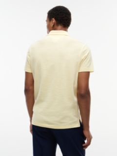 Regular Fit Textured Oxford Pique Polo Shirt — Yellow 4