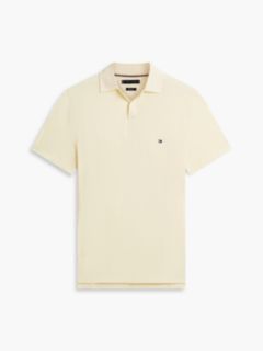 Regular Fit Textured Oxford Pique Polo Shirt — Yellow 5
