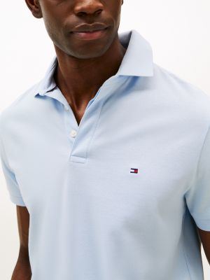 niebieski koszulka polo o regularnym kroju dla mężczyźni - tommy hilfiger