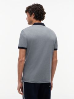 Performance Regular Fit Zip Oxford Polo Shirt — Blue 4
