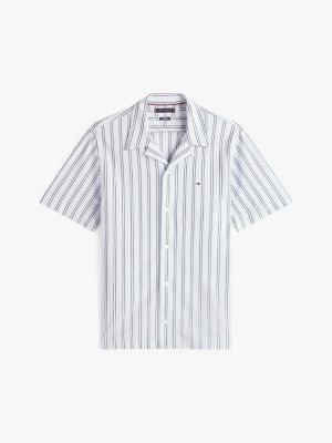 multi regular fit stripe short sleeve shirt for men tommy hilfiger