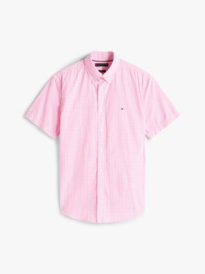multi flex popeline-hemd mit vichy-karo für herren - tommy hilfiger