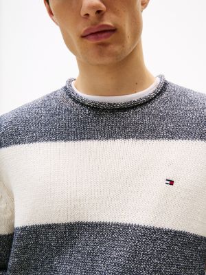 pull à col ras-du-cou replié plusieurs couleurs pour hommes tommy hilfiger