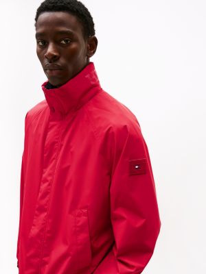 rot regatta-jacke mit relaxed fit für herren - tommy hilfiger