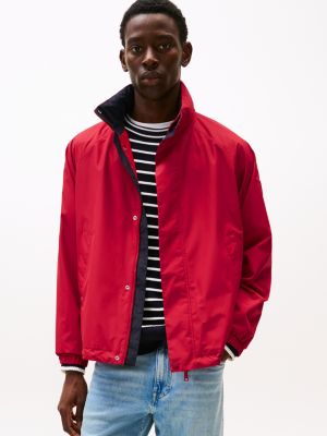 rot regatta-jacke mit relaxed fit für herren - tommy hilfiger