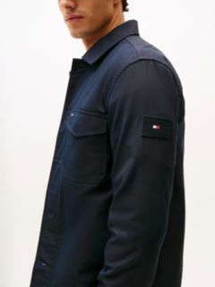 Flag Embroidery Twill Shirt Jacket — Blue 2