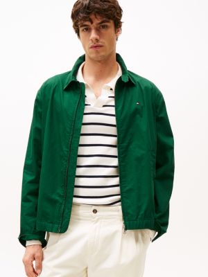 grün leichtgewichtige regular fit ivy jacke für herren - tommy hilfiger
