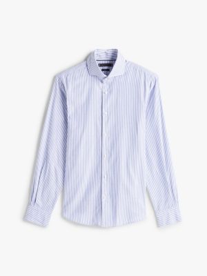 multi smart casual slim fit oxford shirt for men tommy hilfiger