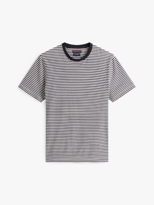 t-shirt smart casual a righe multicolore da uomini tommy hilfiger
