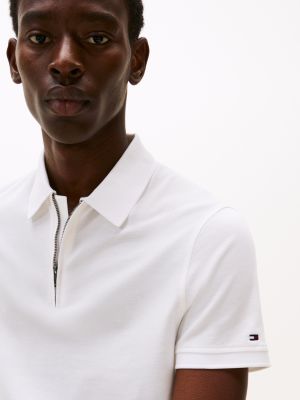 wit performance regular fit polo voor heren - tommy hilfiger