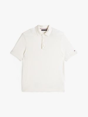 white smart casual regular fit polo shirt for men tommy hilfiger