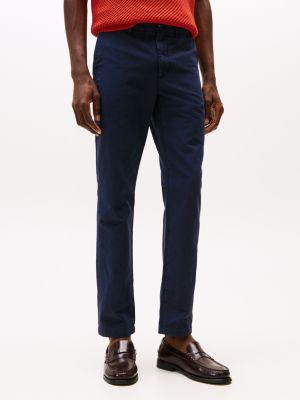 chino denton droit bleu pour hommes tommy hilfiger