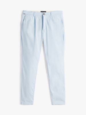 chino décontracté harlem paper touch bleu pour hommes tommy hilfiger