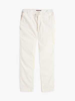 chino denton droit paper touch blanc pour hommes tommy hilfiger