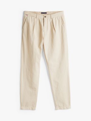 beige harlem relaxed chinos for men tommy hilfiger