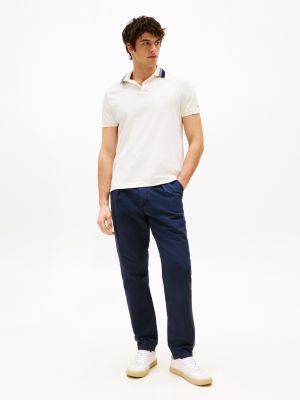 pantalón chino harlem de corte amplio blue de hombres tommy hilfiger