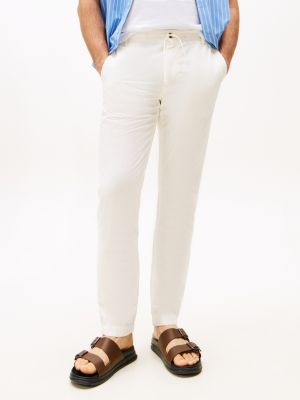 white harlem relaxed seersucker chinos for men tommy hilfiger