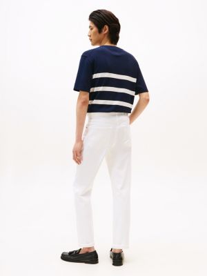 jean denton droit blanc blanc pour hommes tommy hilfiger