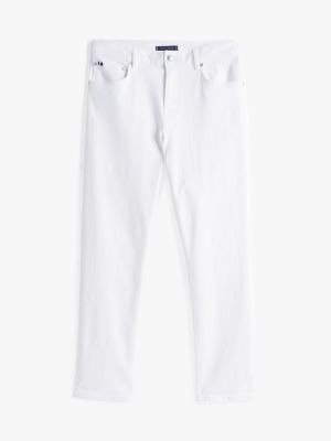 white white straight leg jeans for men tommy hilfiger