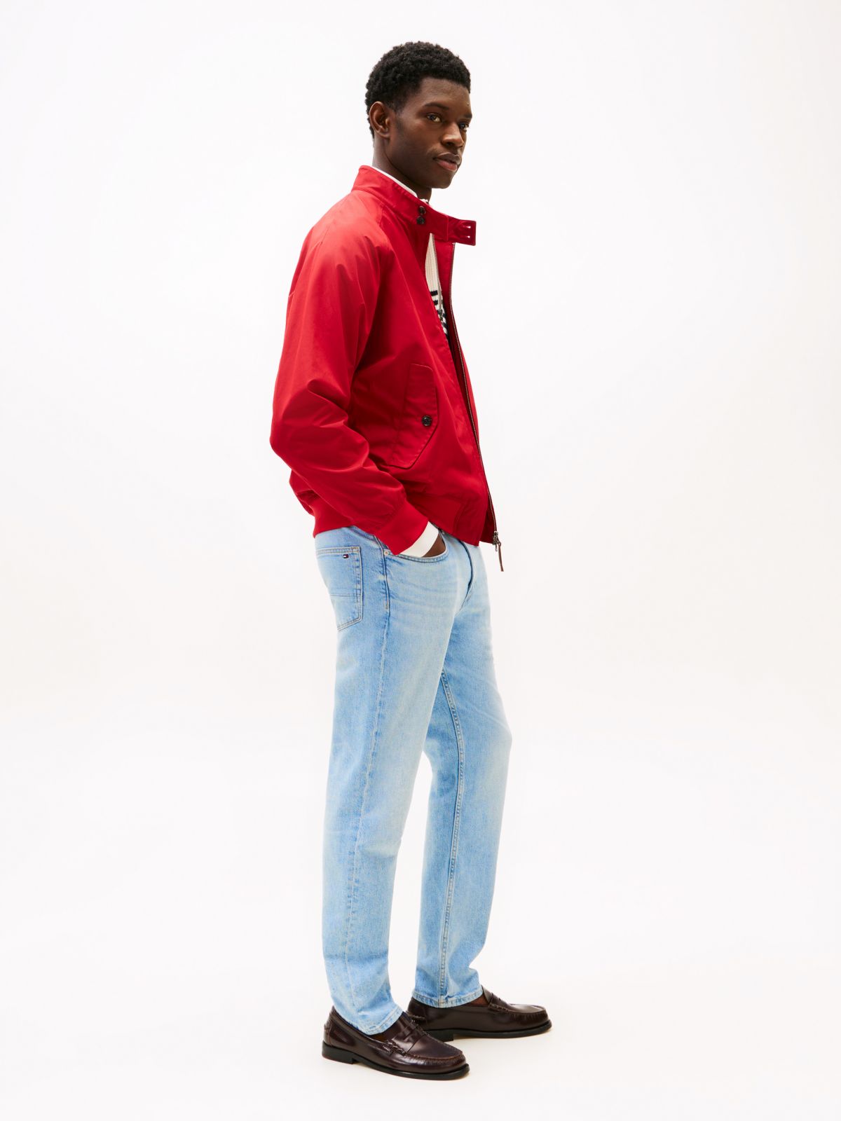 Denton Slim Straight Faded Jeans — Blue