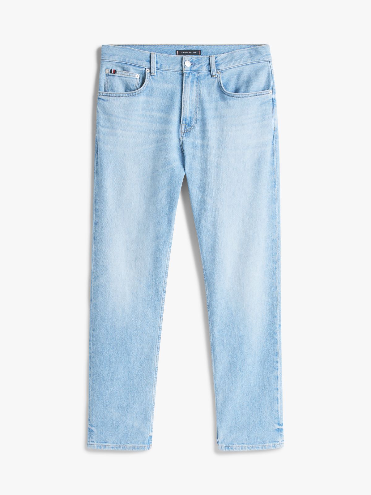 Denton Slim Straight Faded Jeans — Blue