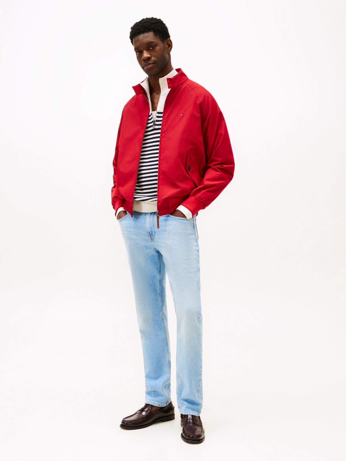 Denton Slim Straight Faded Jeans — Blue
