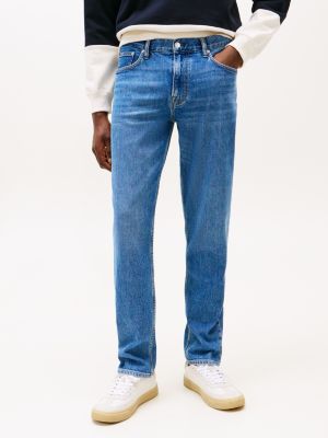 jeans harlem relaxed fit affusolati blu da uomini tommy hilfiger